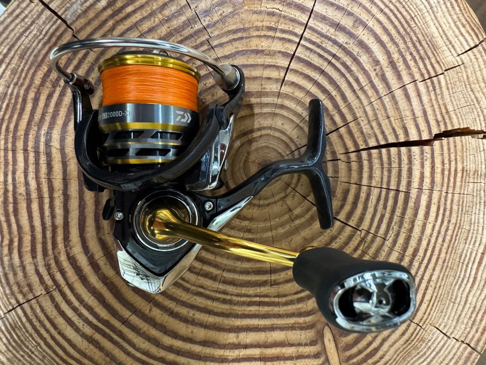 Daiwa Exceler 17 LT 2000D mit neuer geflochtener #0.8 Momoi (Gebraucht ...