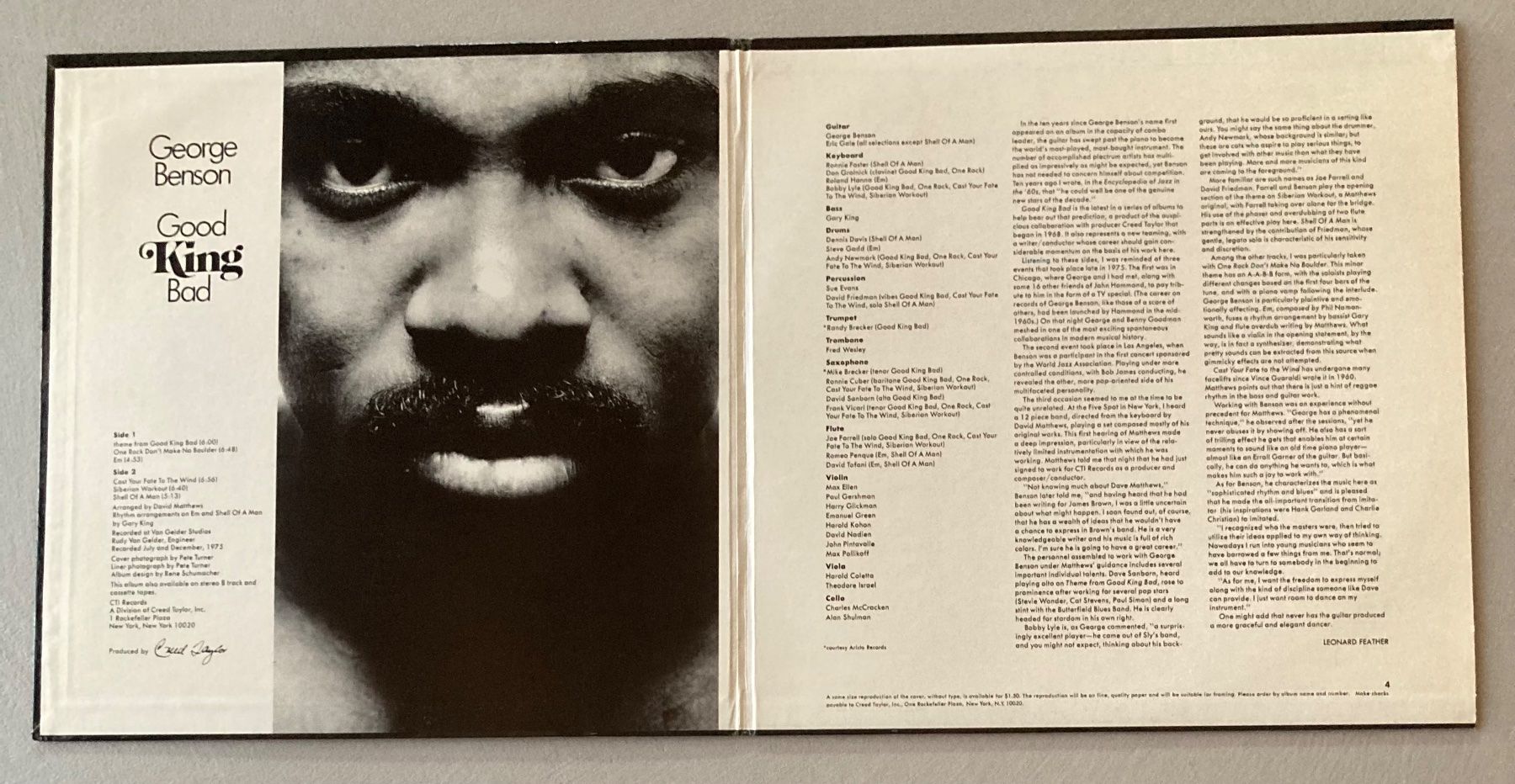 Schallplatten: George Benson - Good King Bad - LP – Gebraucht aus dachsen von oheio 1
