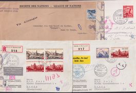 1940-1943, Sammlung mit 20 Zensurbriefen auf Albenseiten.