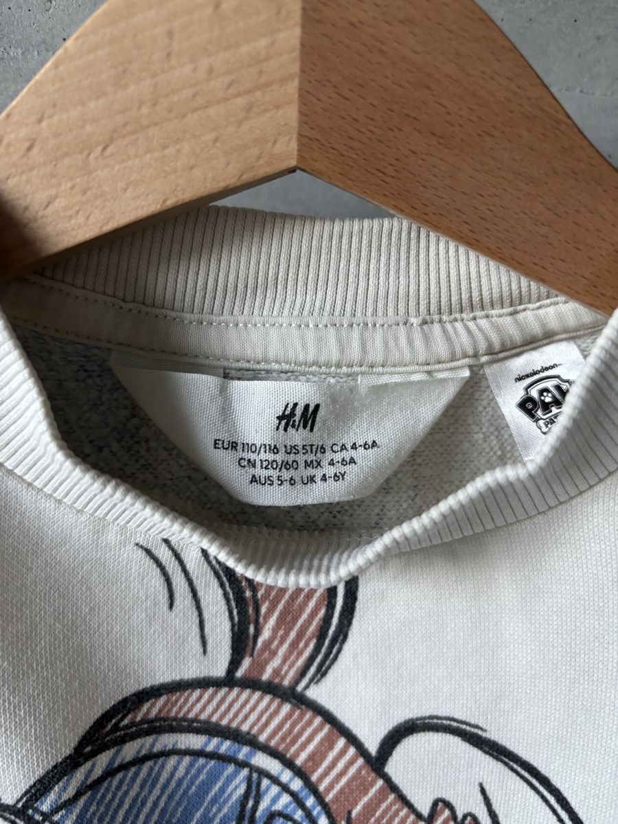 H&M Maglioni & Felpe: H&M Pullover Paw Patrol 110/116 beige Chase Kinder – Usato da Rebstein venduto da wendy321meins 3
