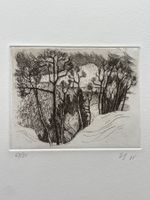 Emanuel Bosshart (1913–2002) – Radierung „Landschaft“
