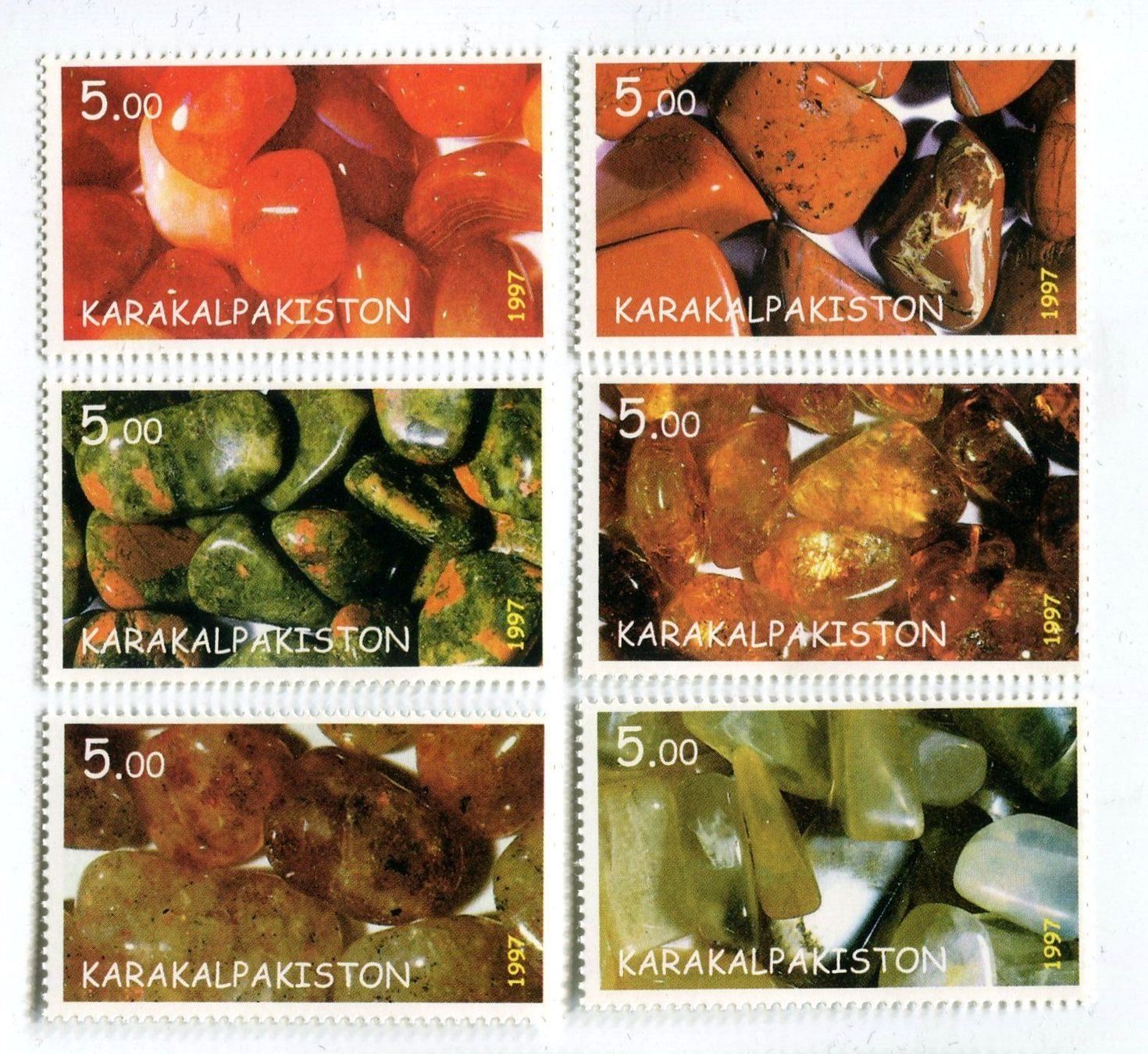 Tutti i francobolli: Briefmarken "Meerglas". Karakalpakistan. – Nuovo e nell'imballaggio originale da Basel venduto da Butsch5
