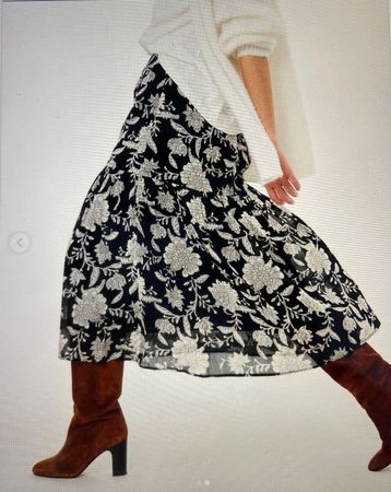 DES PETITS HAUTS Vitori Longue jupe coton t.3 portée 1x