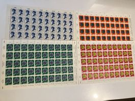 4 Bogen Pro Partia 1962 tadellos postfrisch **