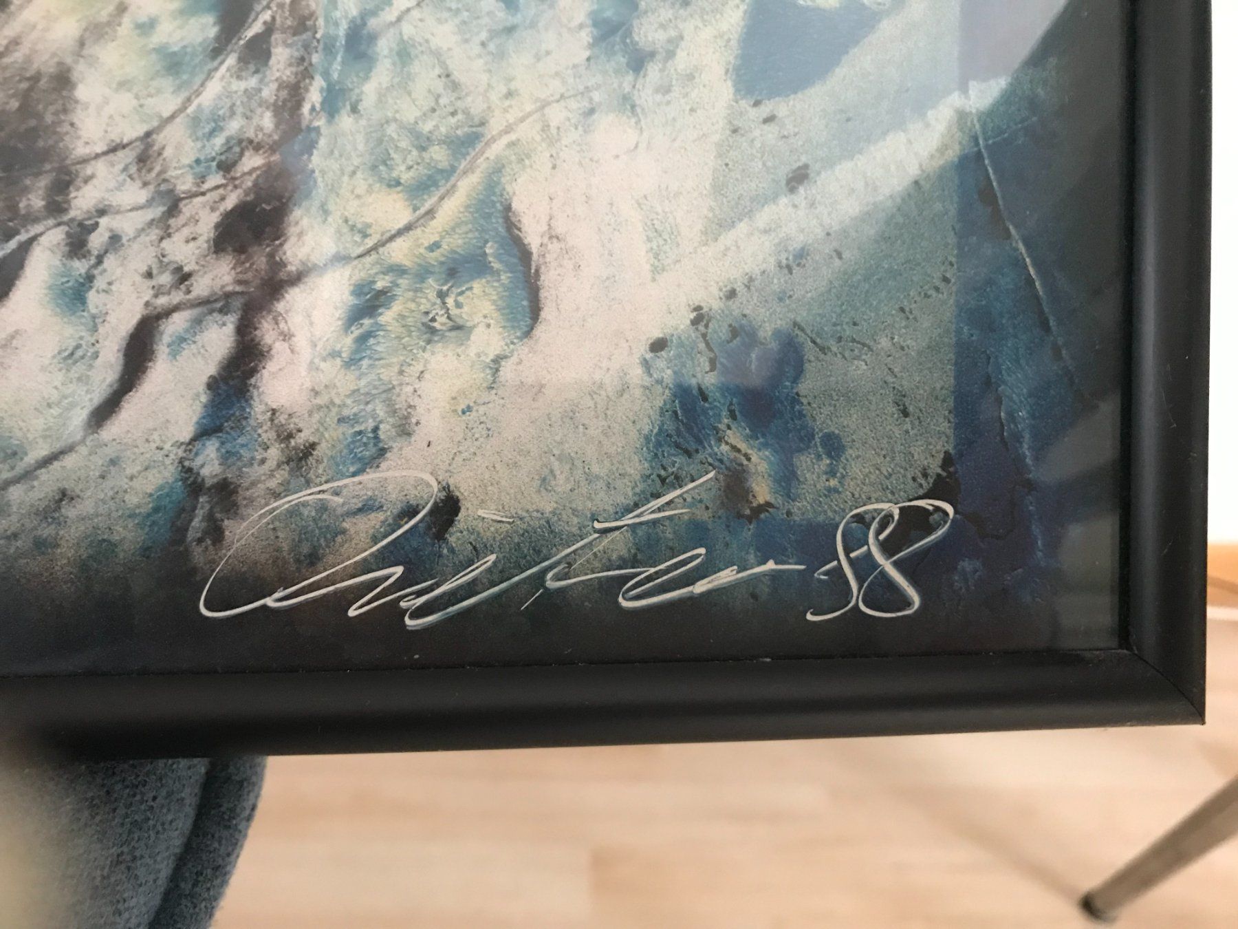 Poster & Bilder: Bild Venus handgemalt, blau mit schwarzem Rahmen – Neu (gemäss Beschreibung) aus Urtenen-Schönbühl von framu07 2