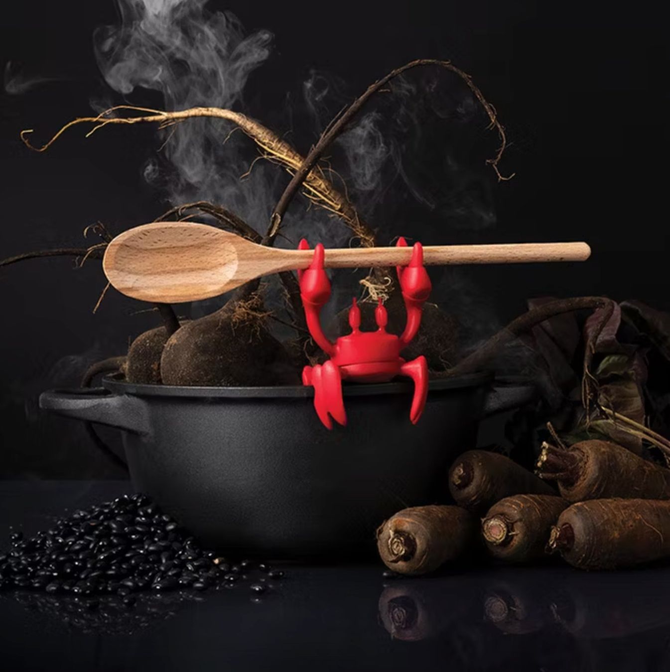 Elettrodomestici da cucina: Lustiger Topf-Kochlöffelhalter KRABBE - NEU! – Nuovo e nell'imballaggio originale da Stilli venduto da Bibneu