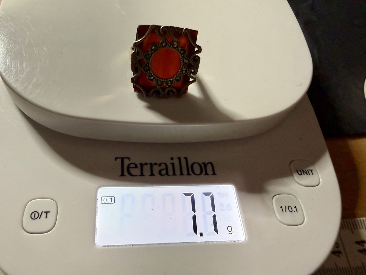 Ringe: Vintage-Ring aus 925er Silber, rot, Größe 48 – Gebraucht aus Lamone von LaCantinaMagica 7