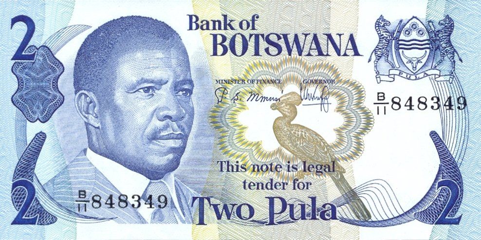 Banconote: Botswana 2 Pula 1982 P-7b UNC – Nuovo (secondo la descrizione) da Schliern b. Köniz venduto da pizzitaxi