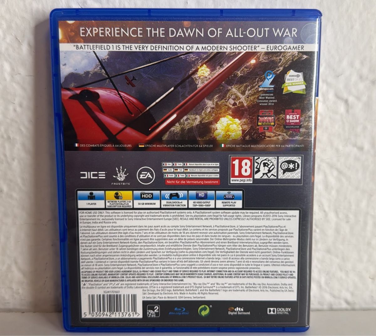 Sony Jeux: PS4/PS5 Battlefield 1 - Game disc and case – D'occasion à Ehrendingen par bubulence 1