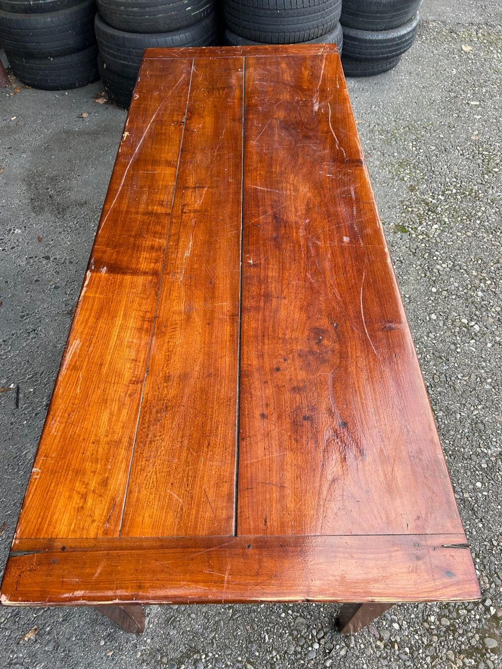 Tavoli: Antiker  Biedermeier Tisch  Kirschbaum 200 x 77 cm – Usato da Koblenz venduto da Forellenteich 2