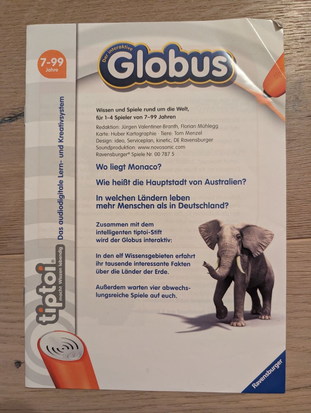 Tiptoi Autres décorations & accessoires: Tiptoi interaktiver Globus – D'occasion à Winterthur par Blablakadabra 1