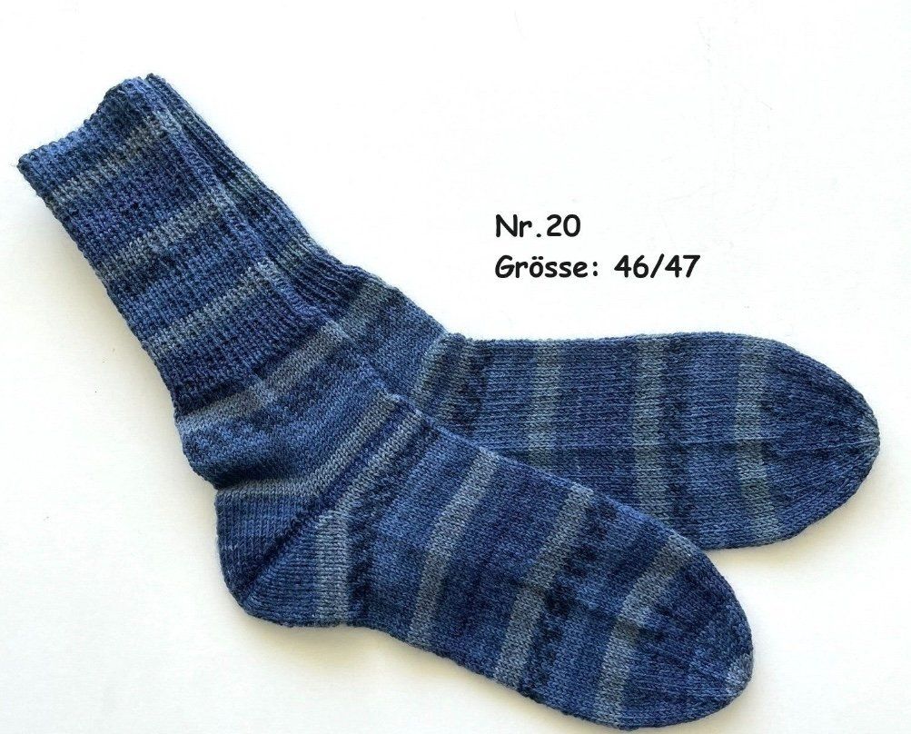 Chaussettes: Socken handgestrickt   Gr.46/47   Nr.20 – Neuf avec emballage d'origine à Täuffelen par wollness