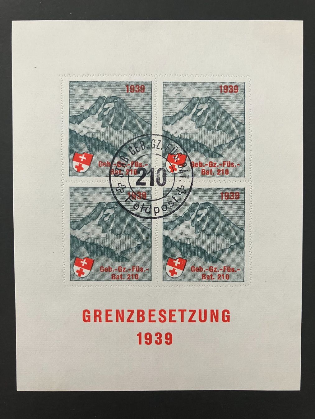 Alle Briefmarken: Soldatenmarken 1939/45, 9 vers. Blocks – Gebraucht aus Würenlos von Eulenpostuhu 5