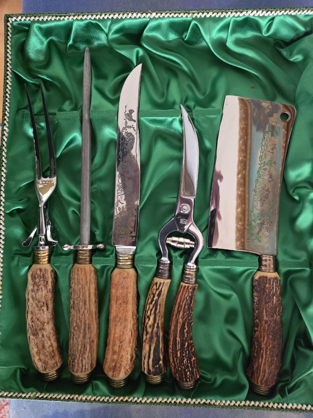 Solingen Accessori: Jagdmesser Set " Hirschmotiv " – Nuovo (secondo la descrizione) da Berikon venduto da Params