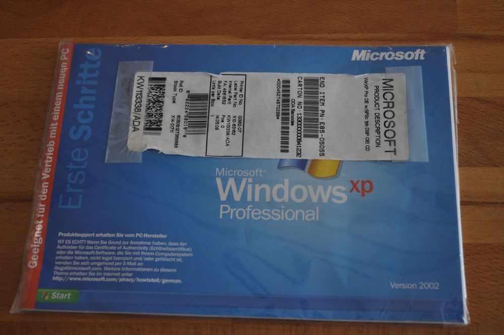 Windows Xp Professional Oem Lizenz Kaufen Auf Ricardo 4951