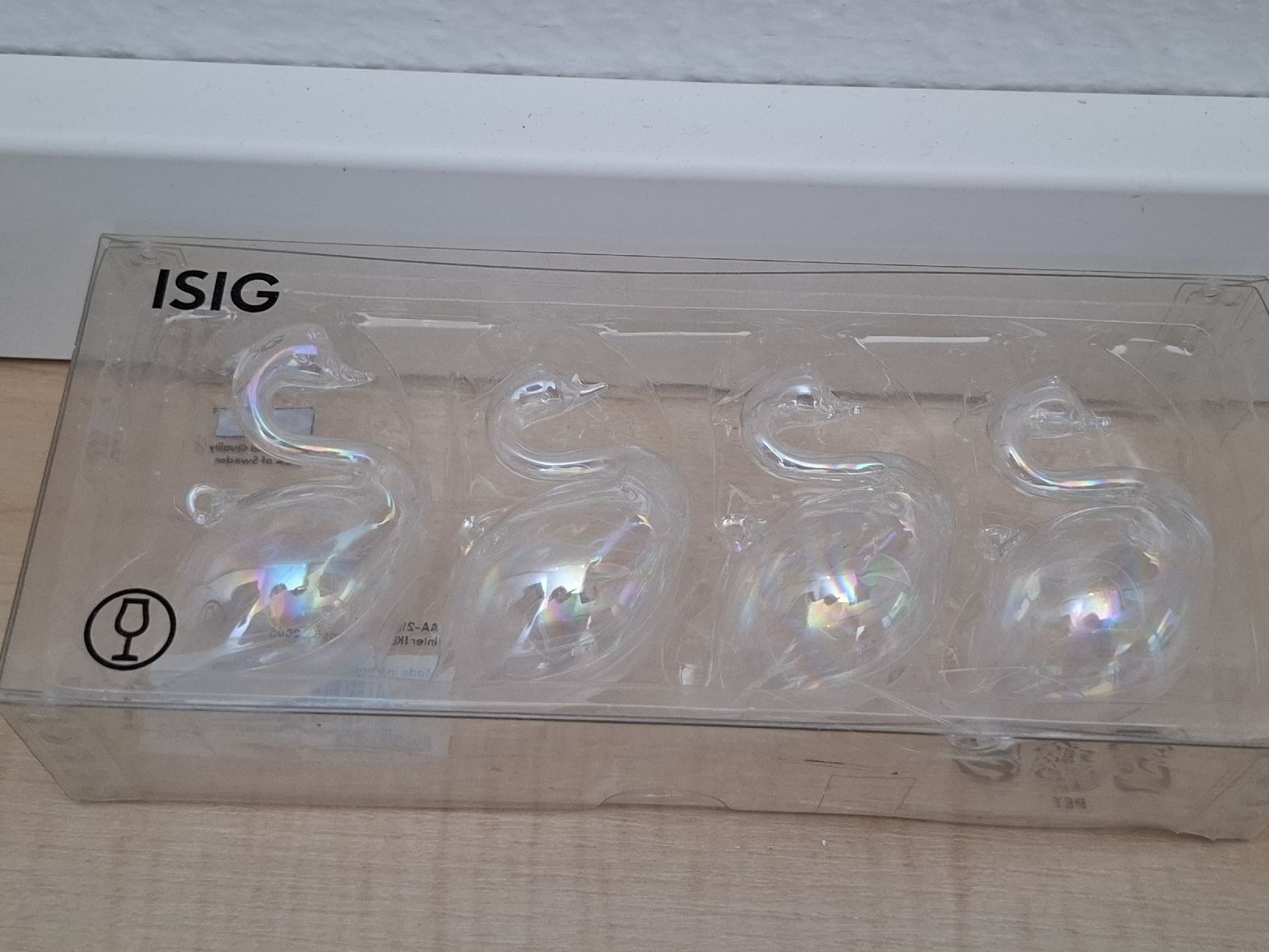 Tutte le decorazioni: 4 Schwäne saß Glas, Versand auch möglich – Nuovo e nell'imballaggio originale da Neuenhof venduto da summer_25 1