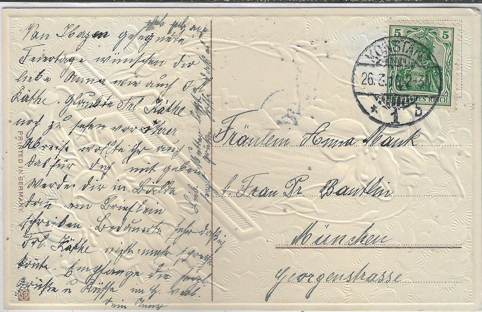 Cartoline postali: Fröhliche Ostern - Präge-Litho – Usato da Ettingen venduto da Kartenplanet 1