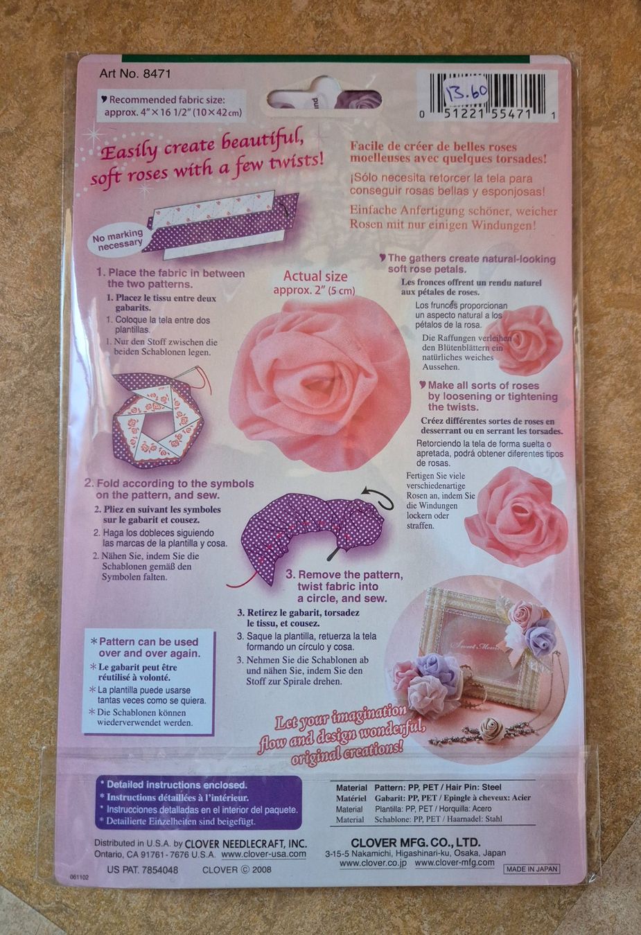 Schablonen: Clover Schablone Rose – Neu und originalverpackt aus Emmenbrücke von Levira8 1