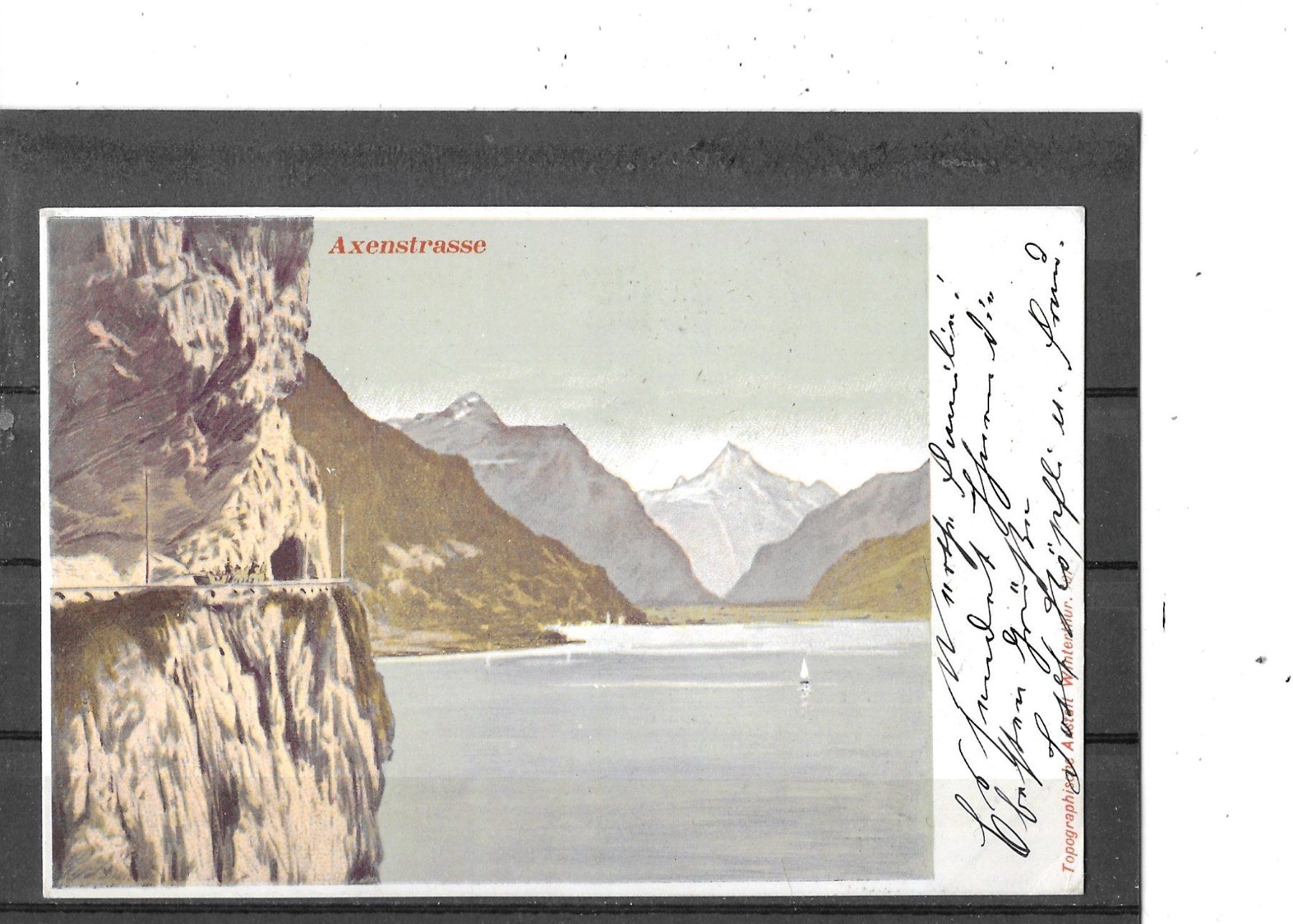 Ansichtskarten: UR Axenxtrasse 1902 – Gebraucht aus Schocherswil von Wilare
