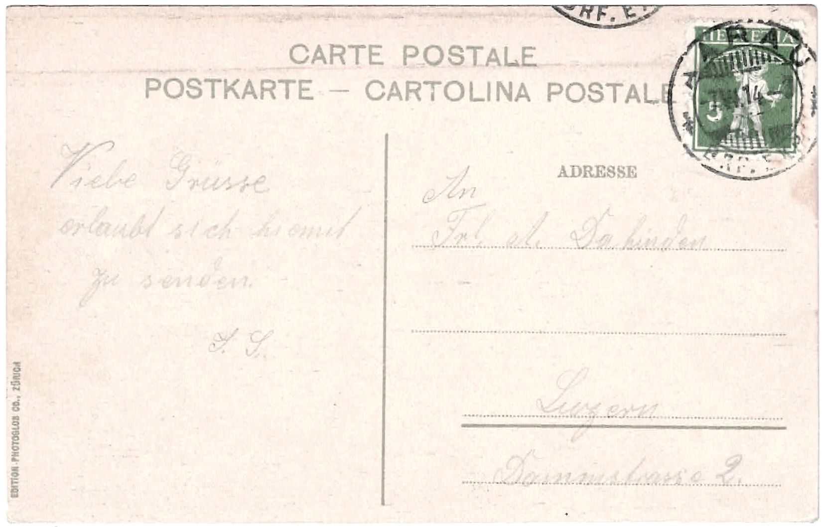 Cartoline postali: AARAU - Generalansicht ca. 1910 (AG) – Usato da Oberdorf BL venduto da Hopfehuepfer 1