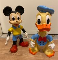 Mickey Mouse & Donald (35cm hoch, aus den 60-er Jahren)