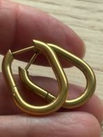 Luxus Elegante Edelsthal Kreolen Ohrschmuck  Farbe: Gold