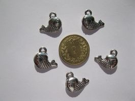 6 Anhänger metall, Fisch