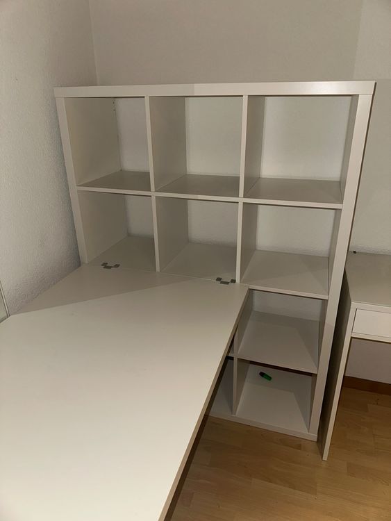 weisser-schreibtisch-mit-ikea-kallax-regal-gebraucht-in