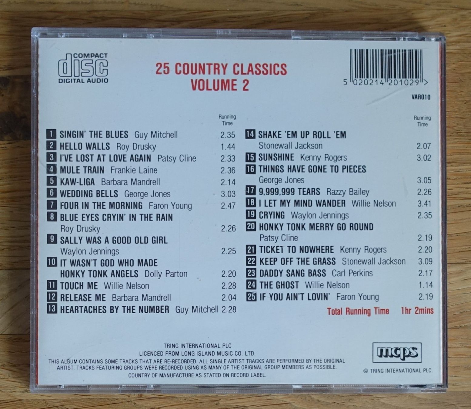CD: 25 Country Classics Volume 2 - F20 – Usato da Sessa venduto da fraenklishop 1