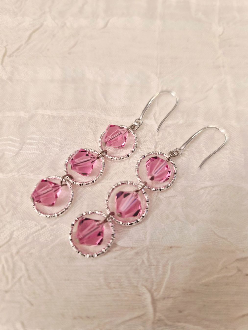 Orecchini pendenti & Orecchini a lobo: Ohrringe aus Swarovski Perlen Rose – Nuovo (secondo la descrizione) da Dietikon venduto da Eleda