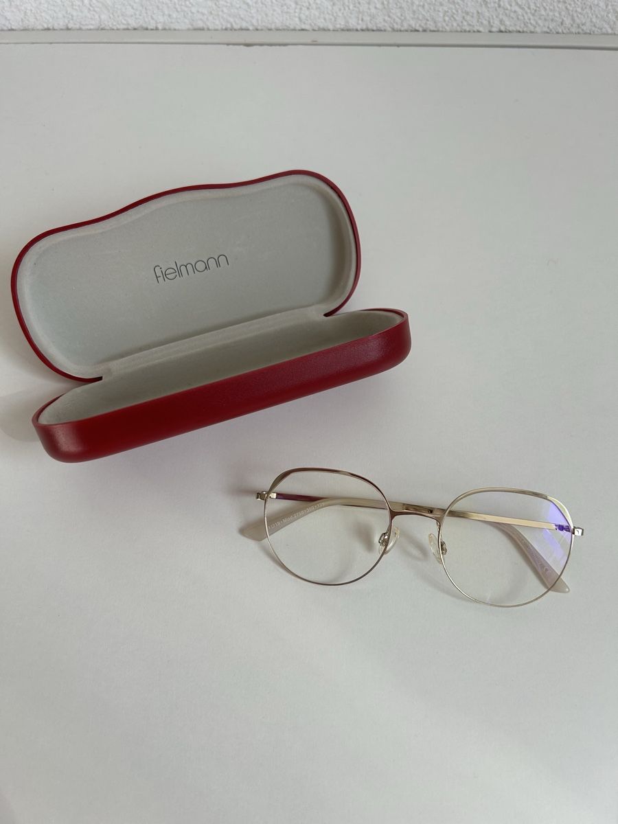Fielmann Occhiali & Lenti: Fielmann Brille, Gold, Rund, Inklusive Etui – Usato da Chur venduto da faja7000