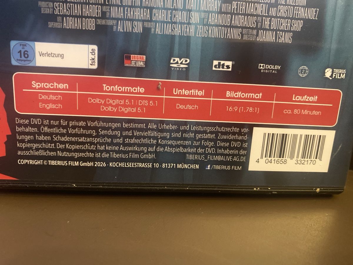 Tutti i DVDs: The KILLGRIN - es lebt von deiner Angst – Usato da Burg AG venduto da Lobo016 2