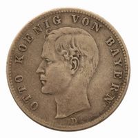 Königreich Bayern 2 Mark 1899 König Otto Silber