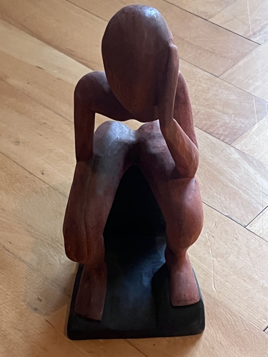 Statuette: Sculpture Homme Penseur Forme Libre – Nuovo e nell'imballaggio originale da Bulle venduto da Sammobil 4