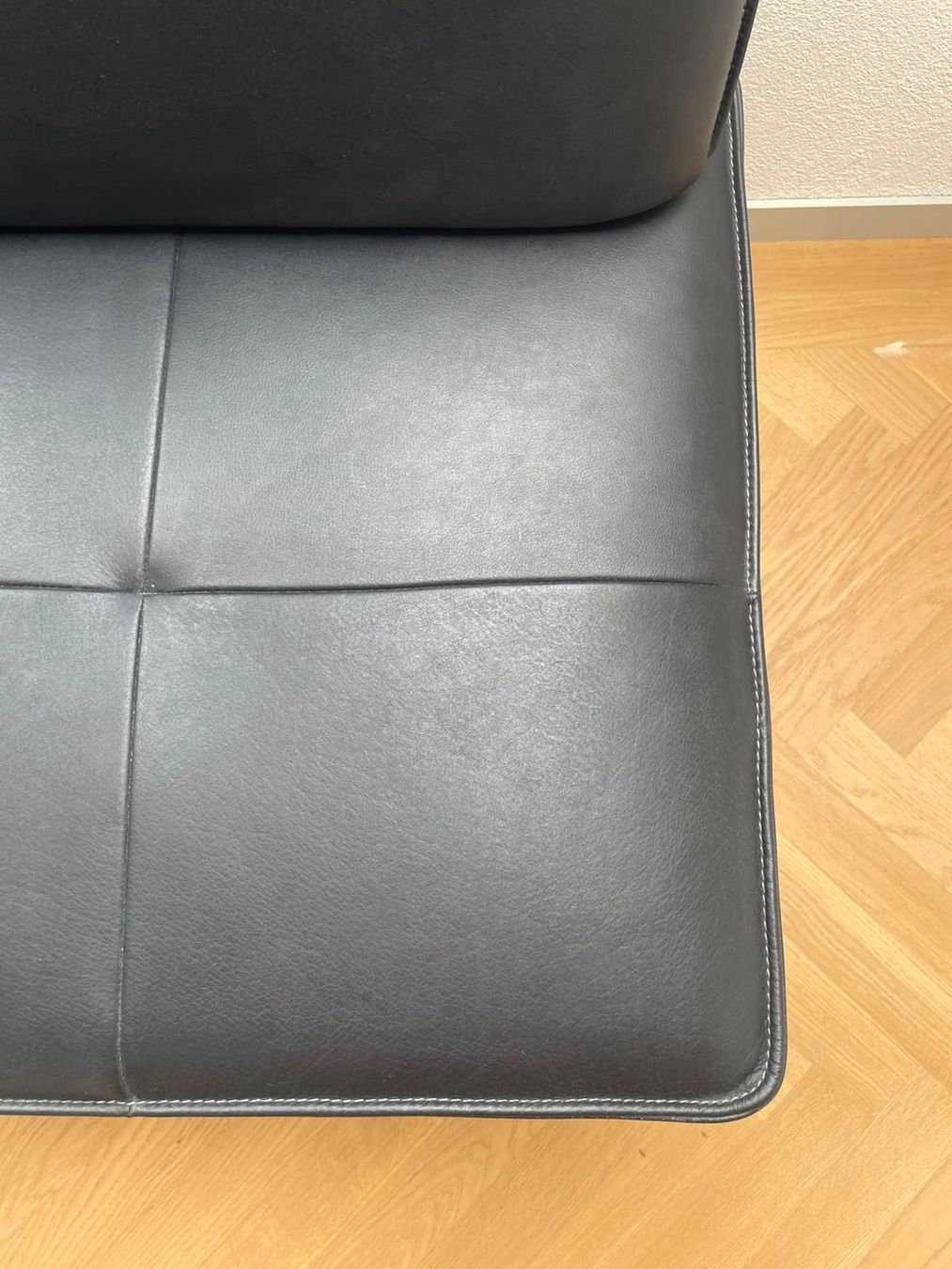 Panchine: Sitzbank Echtleder Anthrazit & Eichenholz, Esszimmerbank – Usato da Zürich venduto da chr_sht7 1