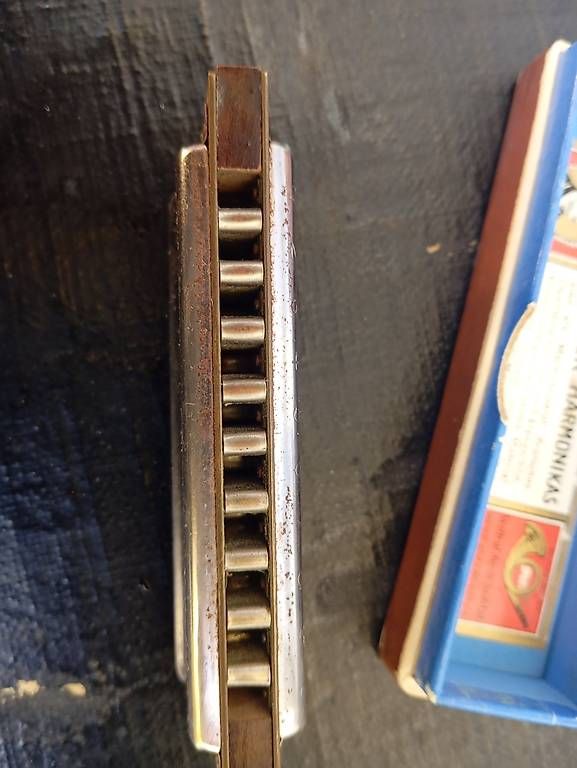 Hohner Strumenti musicali: Hohner Vereins-Harmonika mit Box gebraucht – Usato da Basel venduto da Petergunn 1