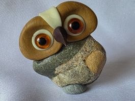 Eule Figur Naturstein Handgemacht und einzigartig sie Foto