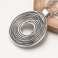 Grosser Anhänger Donut, antik Silbern 45x36mm , 1 Stück
