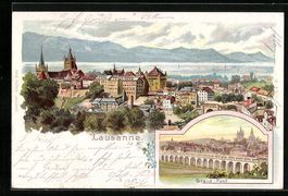 Litho Lausanne, Gesamtansicht, Grand-Pon