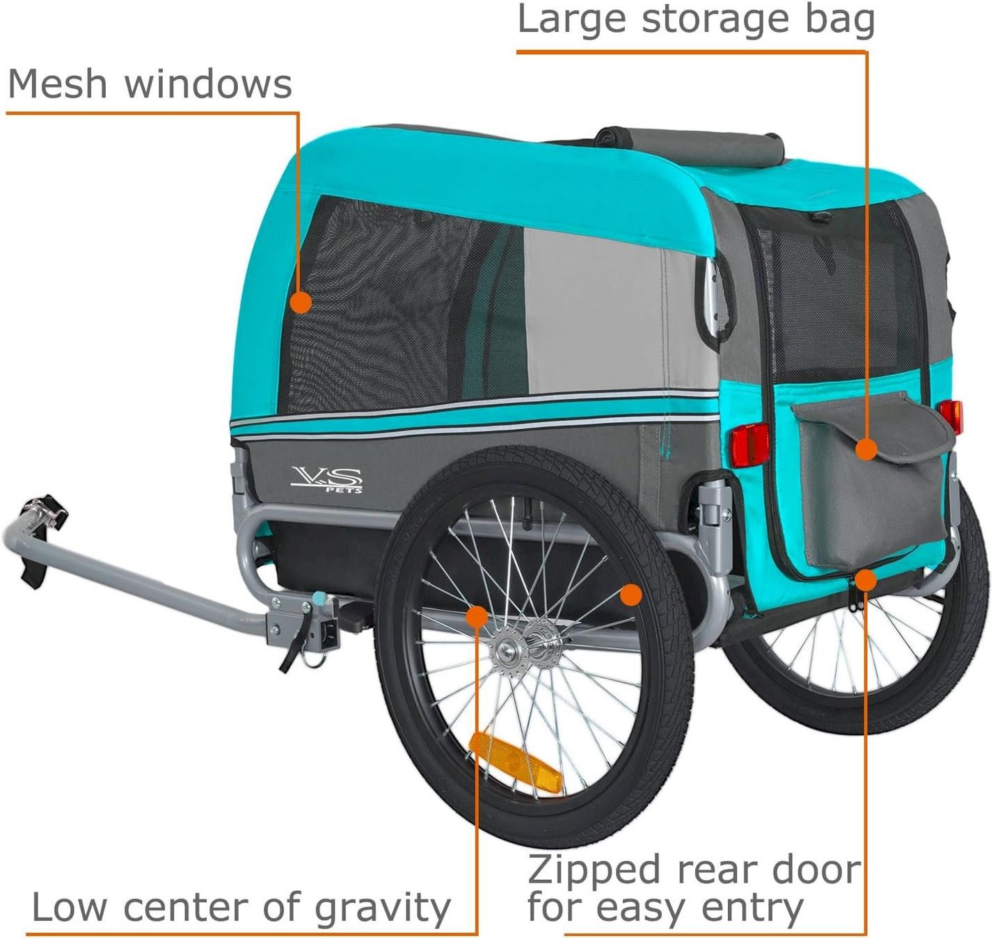 Rimorchi per biciclette: TIGGO VS Pets Hundeanhänger MEDIUM Blau – Nuovo e nell'imballaggio originale da Bottighofen venduto da zaap 4