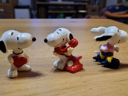 3 Schleich Figuren Snoopy unbespielt