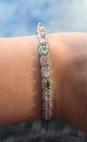 🌈✨ Regenbogen-Turmalin Armband aus Edelstahl ✨🌈
