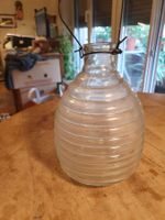 Windlicht Glas mit Aufhängedraht ca 20 cm