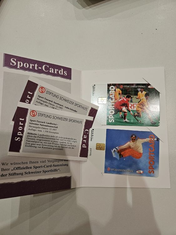 Swisscom Cartes de téléphone: Sportcards Stiftung Schweizer Sporthilfe, komplett! – Neuf avec emballage d'origine à Wiler b.Utzenstorf par Ired