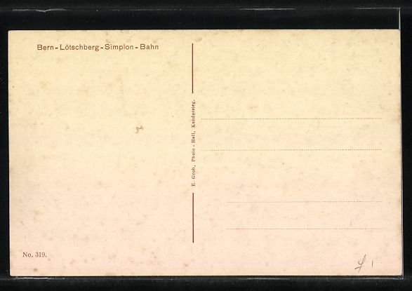 Cartes postales: Lötschbergbahn mit den Alpen, schweizer – D'occasion à Berlin par bartko-reher 1