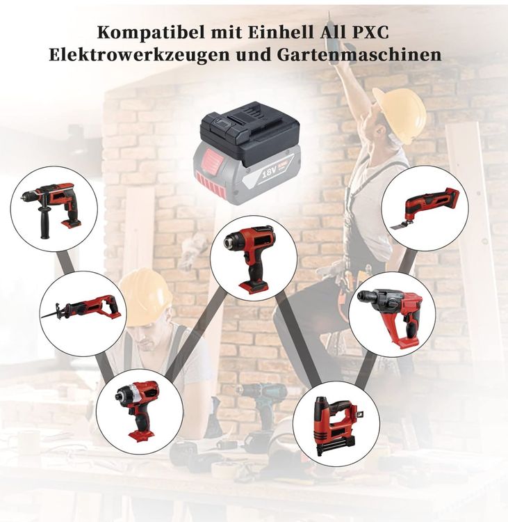 Einhell Adaptateur TE-CP 18 Li USB-Solo Adaptateur de pile