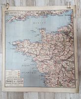 Ancienne carte scolaire  France de l'Ouest