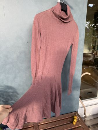 Kleid Wolle, Rollkragen, Gr. S 🍁