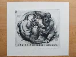 Exlibris Karl Blossfeld - Original Radierung signiert