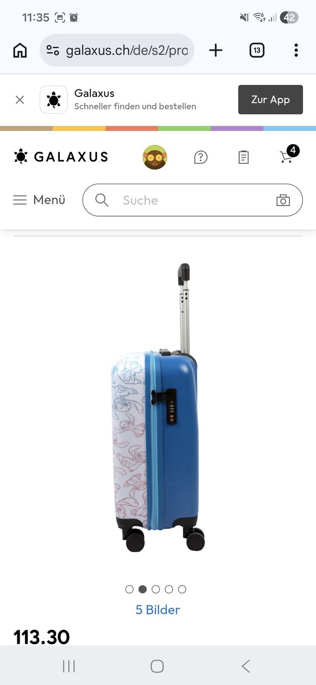 Valigie: Stitch Handgepäckkoffer, 1x gebraucht – Nuovo (secondo la descrizione) da Zürich venduto da mil_2hmy 1